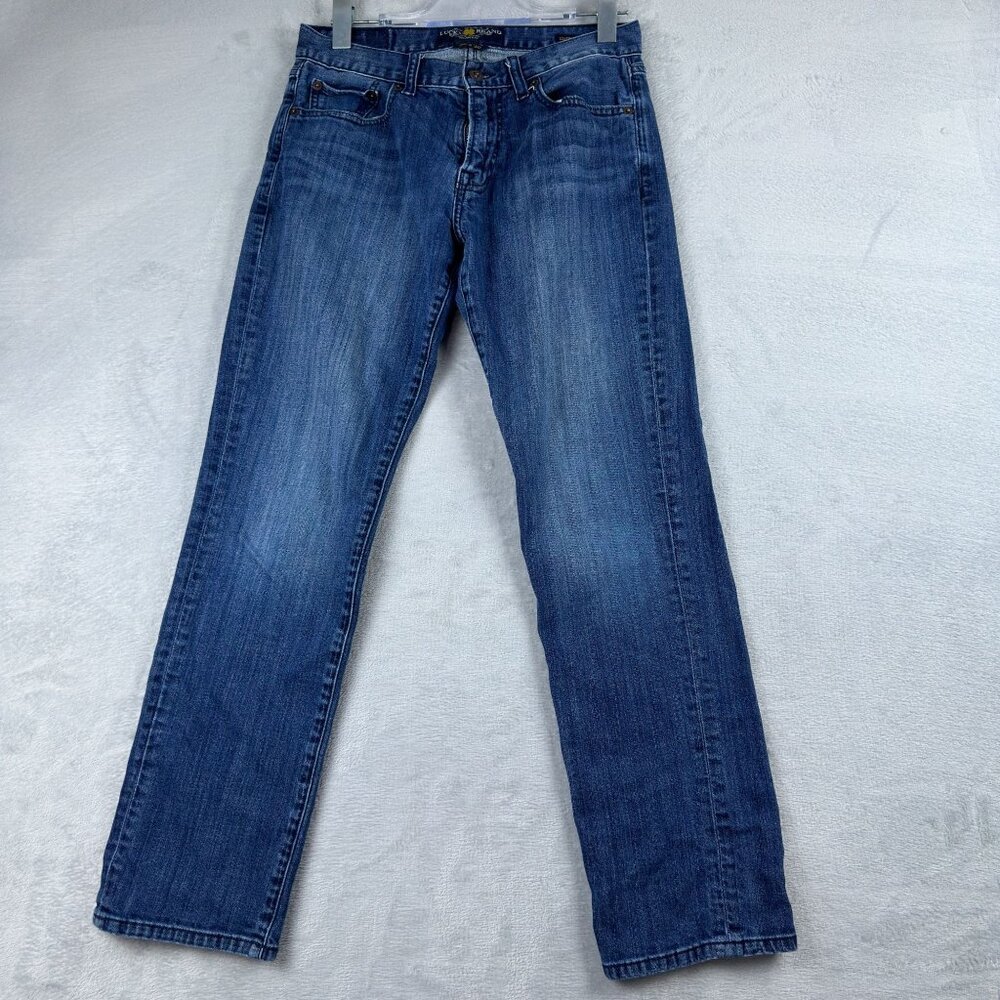 Lucky Brand Jeans 221 Original Straight Women's Size 30X30 Handcrafted Blue
